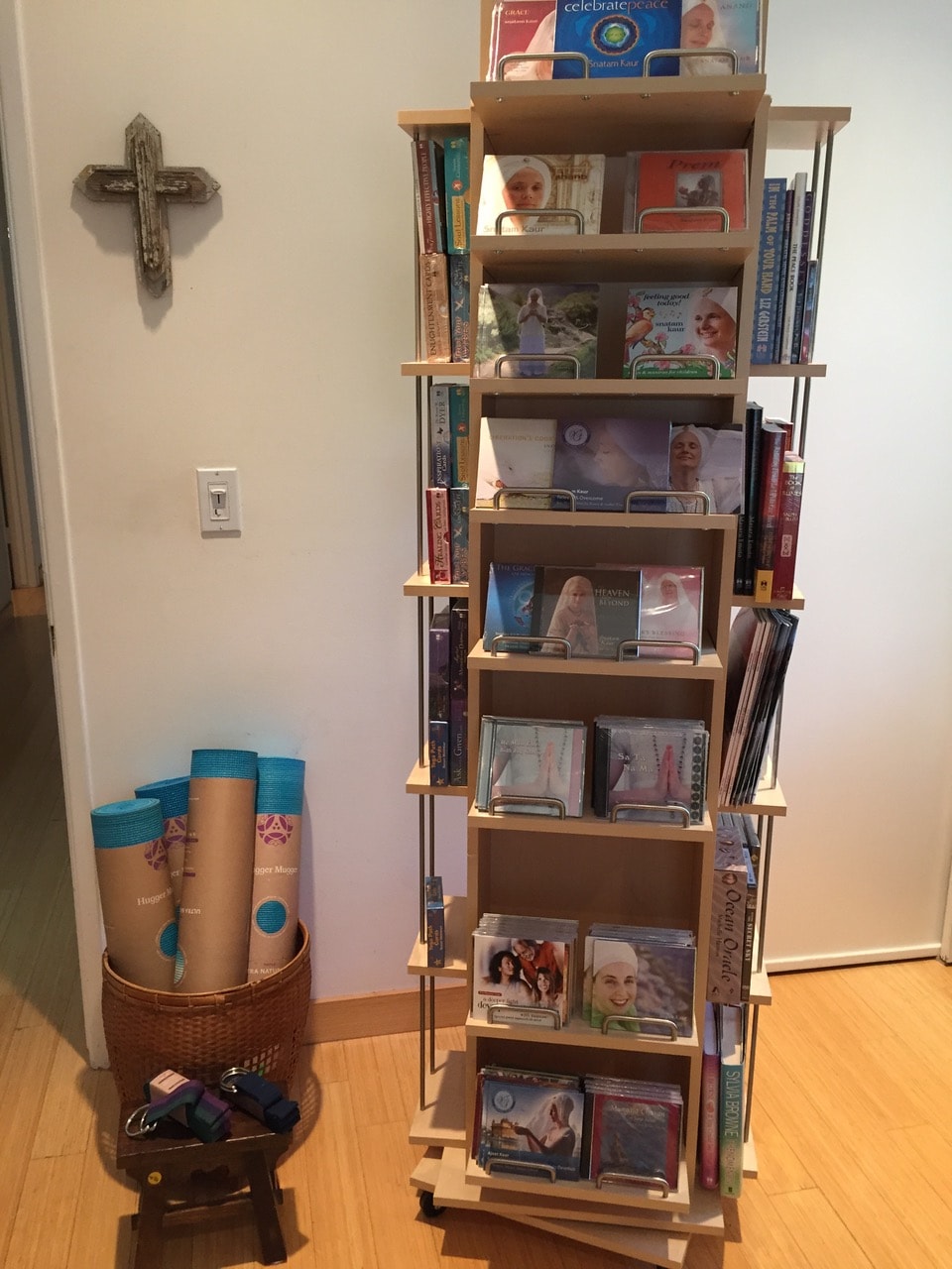 Yoga books, music, and mats available at The Soul Center Yoga